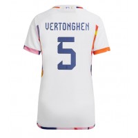 Echipament fotbal Belgia Jan Vertonghen #5 Tricou Deplasare Mondial 2022 pentru femei maneca scurta